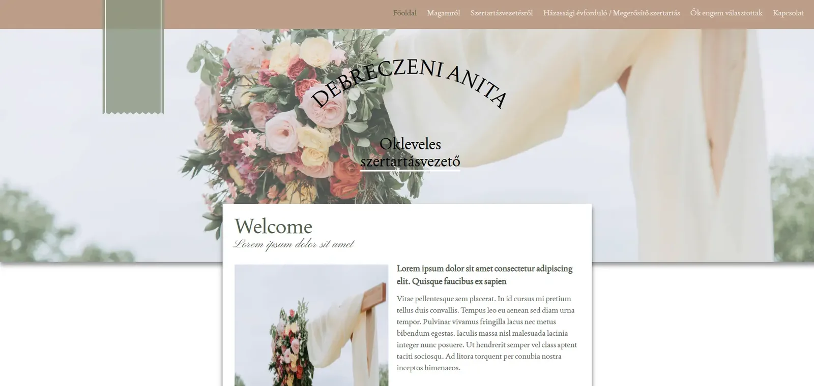 Anita Debreczeni, Celebrant project