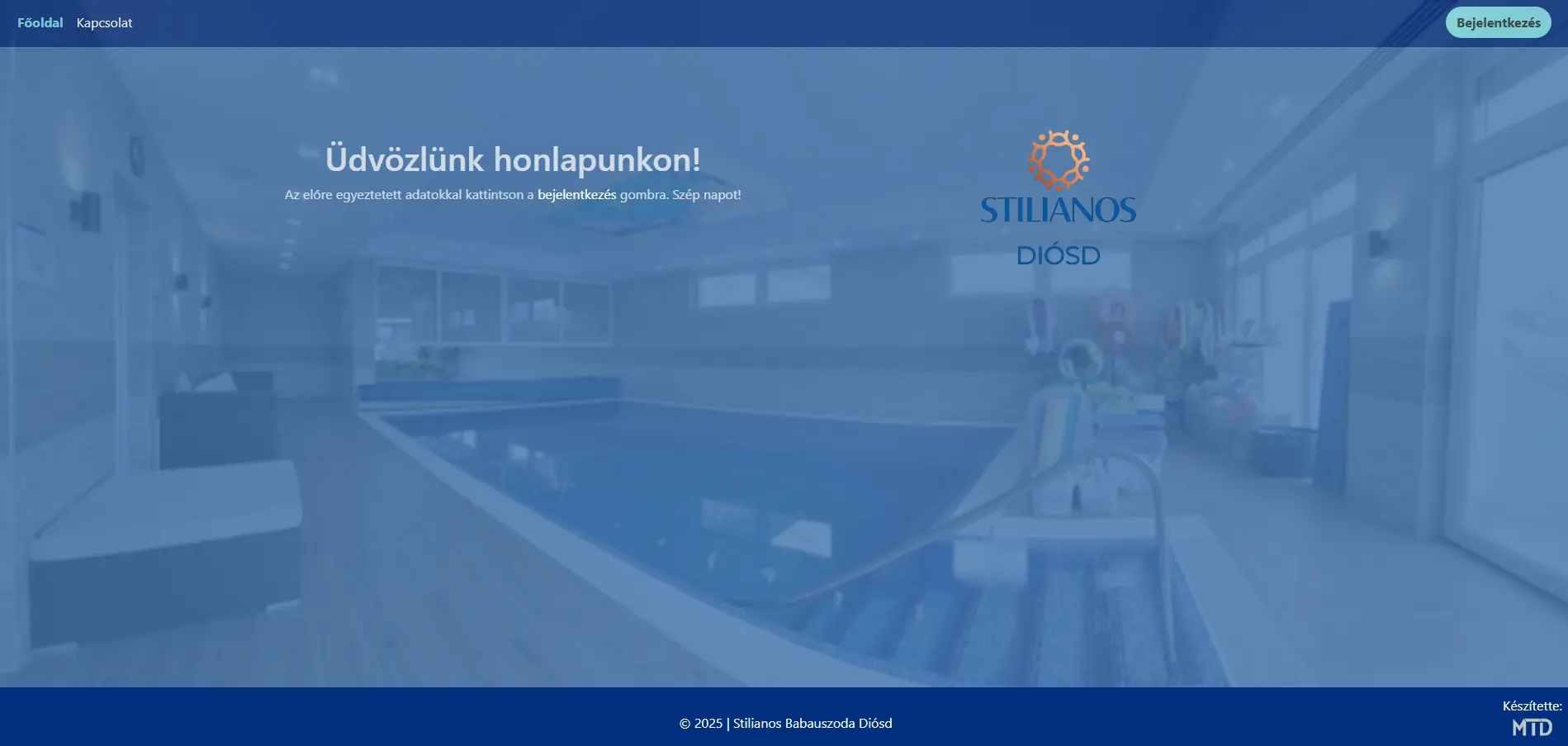 Website development reference – Szűcsswim | Stillianos Swimming Pool Diósd